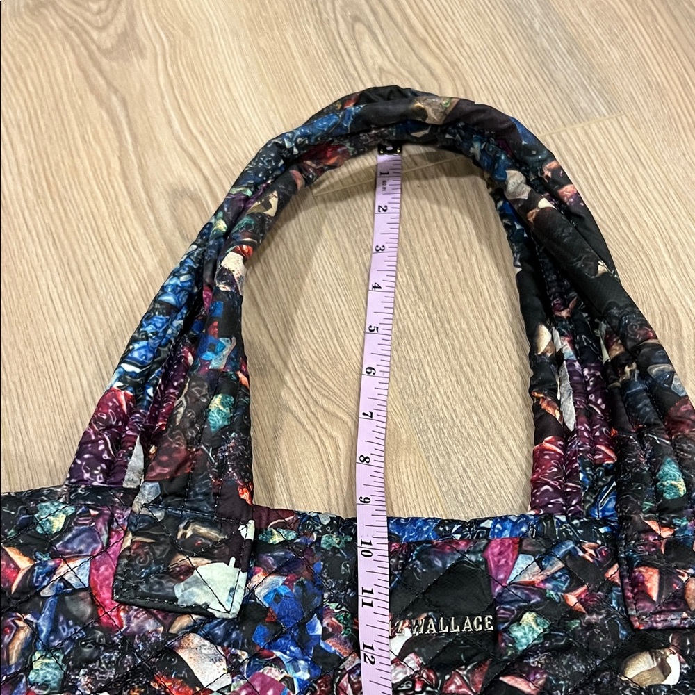 MZ Wallace Quilted Multicolor Patterned Tote Bag - image 5